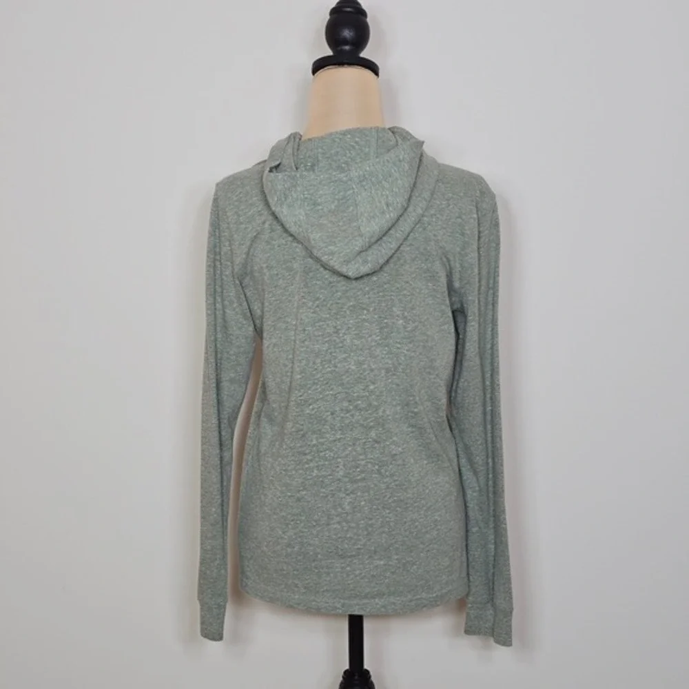 Adidas‎ Boys Long Sleeve T-Shirt Hoodie Army Green Heathered Pullover Size XL